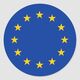 EU flag Classic Round Sticker (1)